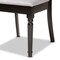 Baxton Studio Lucie Modern and Contemporary Grey Fabric and Dark Brown Finished Wood 7-Piece Dining Set 176-10538-10519-Zoro - alternate 6